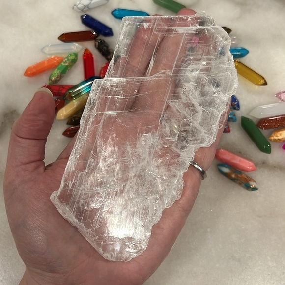 Selenite Slab Charging Plate - Picture 1 of 4